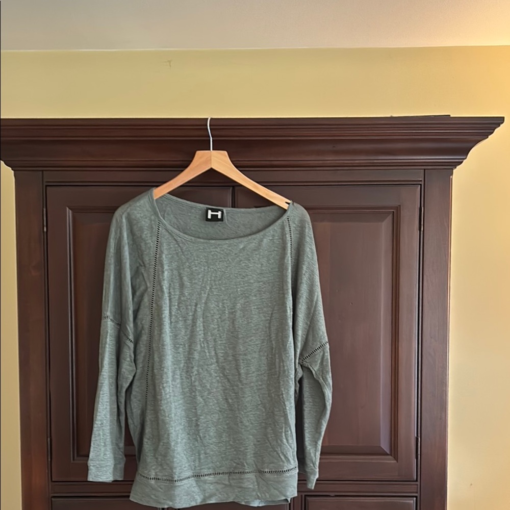 H by Bordeaux Sage Long Sleeve Top